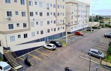 Imagem: O apartamento possui 2 Dormitórios, 1 Banheiro, 1 Vaga na garagem