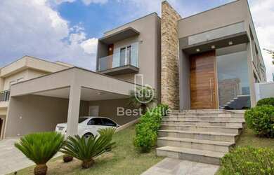 Imagem: A casa em condomínio possui 4 Dormitórios, 5 Banheiros, 4