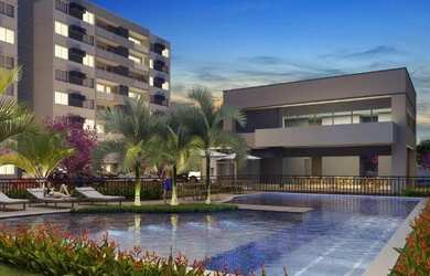 Imagem: O apartamento possui 2 Dormitórios, 1 Banheiro, 1 Vaga na garagem