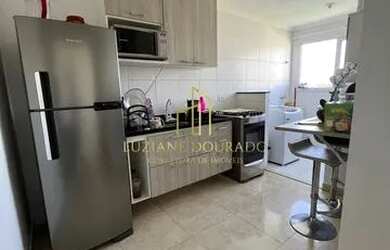 Imagem: O apartamento possui 1 Dormitório, 1 Banheiro, 1 Vaga na garagem