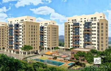 Imagem: O apartamento possui 2 Dormitórios, 1 Banheiro, 1 Vaga na garagem