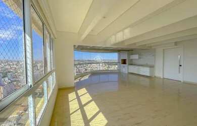 Imagem: O apartamento na cobertura possui 4 Dormitórios, 5 Banheiros