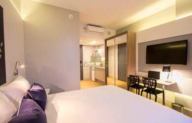 Imagem: O apartamento possui 1 Dormitório, 1 Banheiro, 28m² de Área