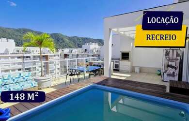 Imagem: O apartamento na cobertura possui 3 Dormitórios, 4 Banheiros