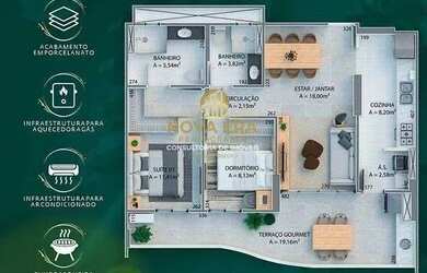 Imagem 9: Guilhermina Alto Padrão !! 650 Mil á Vista - 2 Dormts 2 Suíte Varanda, Lazer Top
