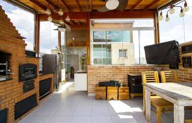 Imagem: O apartamento na cobertura possui 2 Dormitórios, 2 Banheiros