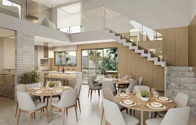 Imagem: A casa em condomínio possui 3 Dormitórios, 4 Banheiros, 2