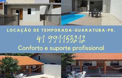 Imagem: A casa possui 4 Dormitórios, Acomodam 15 pessoas, 3 Vagas na