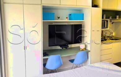 Imagem: O apartamento possui 1 Dormitório, 1 Banheiro, 21m² de Área