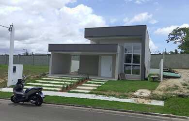 Imagem: A casa em condomínio possui 3 Dormitórios, 3 Banheiros, 4