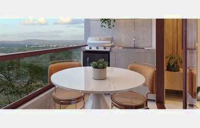 Imagem: O apartamento possui 1 Dormitório, 1 Banheiro, 1 Vaga na garagem