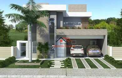 Imagem: A casa possui 4 Dormitórios, 4 Banheiros, 4 Vagas na garagem