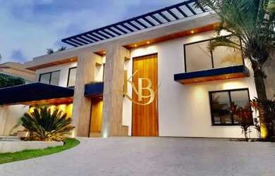 Imagem: A casa em condomínio possui 5 Dormitórios, 5 Banheiros, 4