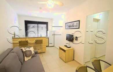 Imagem: O studio para alugar possui 1 Dormitório, 1 Banheiro, 1 Vaga