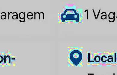 Imagem: O apartamento possui 2 Dormitórios, 1 Banheiro, 1 Vaga na garagem