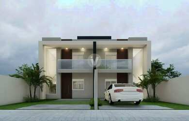 Imagem: A casa possui 3 Dormitórios, 3 Banheiros, 2 Vagas na garagem