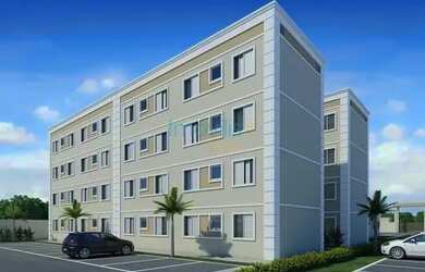 Imagem: O apartamento possui 2 Dormitórios, 1 Banheiro, 1 Vaga na garagem