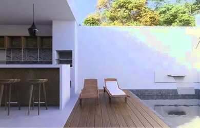 Imagem: A casa possui 3 Dormitórios, 3 Banheiros, 4 Vagas na garagem