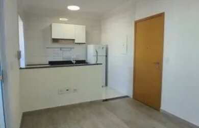 Imagem: O apartamento possui 1 Dormitório, 1 Banheiro, 1 Vaga na garagem