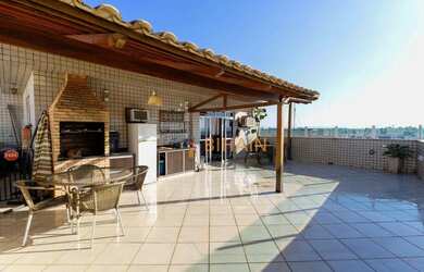 Imagem: O apartamento na cobertura possui 4 Dormitórios, 4 Banheiros