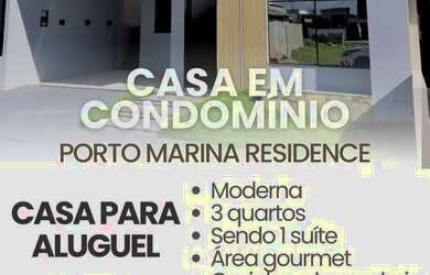 Imagem: A casa em condomínio possui 3 Dormitórios, 2 Banheiros, 1