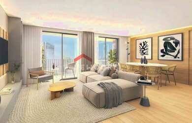 Imagem: O apartamento possui 1 Dormitório, 2 Banheiros, 1 Vaga na garagem