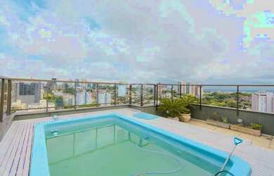 Imagem: O apartamento na cobertura possui 4 Dormitórios, 5 Banheiros