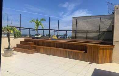 Imagem: O apartamento na cobertura possui 4 Dormitórios, 1 Banheiro