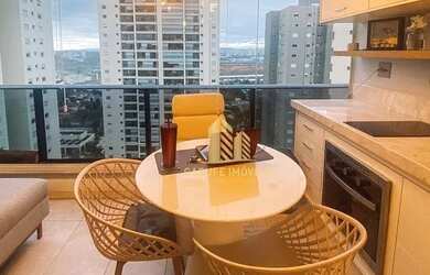 Imagem: O apartamento possui 1 Dormitório, 1 Banheiro, 1 Vaga na garagem