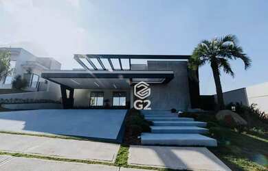 Imagem: A casa em condomínio possui 4 Dormitórios, 5 Banheiros, 5