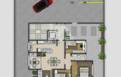 Imagem 2: Apartamento Garden à Venda no Residencial Saeva