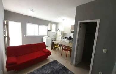 Imagem: O apartamento possui 1 Dormitório, 1 Banheiro, 1 Vaga na garagem