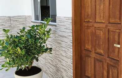 Imagem: A casa em condomínio possui 1 Dormitório, 1 Banheiro, 1 Vaga