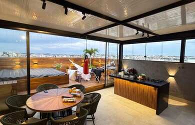 Imagem: O apartamento na cobertura possui 3 Dormitórios, 3 Banheiros