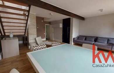 Imagem: O apartamento na cobertura possui 2 Dormitórios, 3 Banheiros