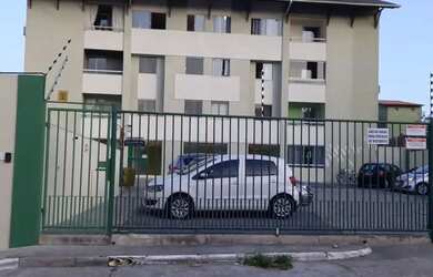 Imagem: O apartamento possui 1 Dormitório, 1 Banheiro, 1 Vaga na garagem