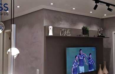 Imagem: O apartamento possui 2 Dormitórios, 1 Banheiro, 1 Vaga na garagem