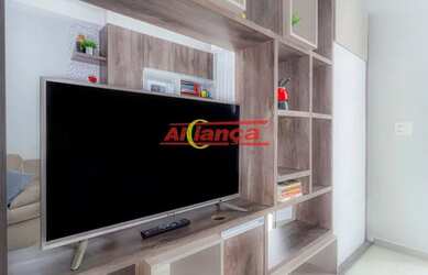 Imagem: O apartamento possui 1 Dormitório, 1 Banheiro, 1 Vaga na garagem