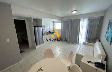 Imagem: O apartamento possui 1 Dormitório, 1 Banheiro, 1 Vaga na garagem