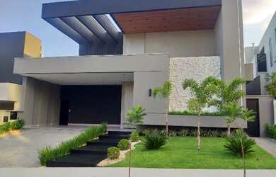 Imagem: A casa em condomínio possui 4 Dormitórios, 5 Banheiros, 4