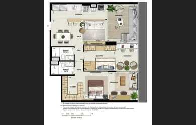 Imagem 6: Apartamento de 89 m² com 2 quartos sendo 1 suíte, Recreio dos Bandeirantes-RJ