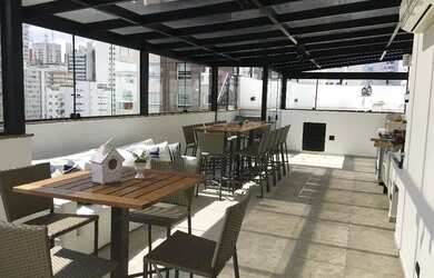 Imagem: O apartamento na cobertura possui 3 Dormitórios, 5 Banheiros