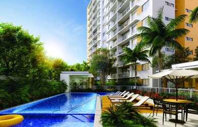 Imagem: O apartamento possui 2 Dormitórios, 1 Banheiro, 1 Vaga na garagem