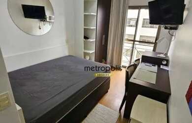 Imagem: O studio possui 1 Dormitório, 1 Banheiro, 1 Vaga na garagem