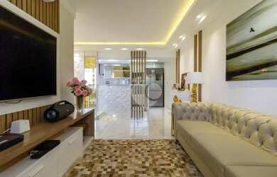 Imagem: O apartamento na cobertura possui 3 Dormitórios, 4 Banheiros