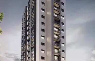 Imagem: O apartamento possui 1 Dormitório, 1 Banheiro, 1 Vaga na garagem