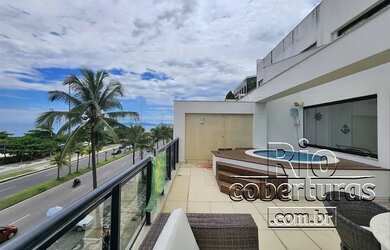 Imagem 5: Cobertura à venda na Praia da Barra da Tijuca. Frontal praia e mar