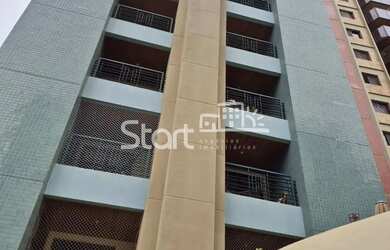 Imagem: O apartamento possui 1 Dormitório, 1 Banheiro, 1 Vaga na garagem