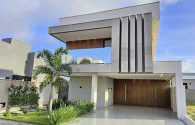 Imagem: A casa em condomínio possui 4 Dormitórios, 3 Banheiros, 4