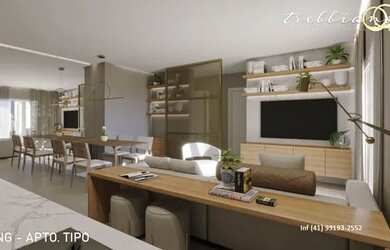 Imagem: O apartamento possui 2 Dormitórios, 2 Banheiros, 1 Vaga na